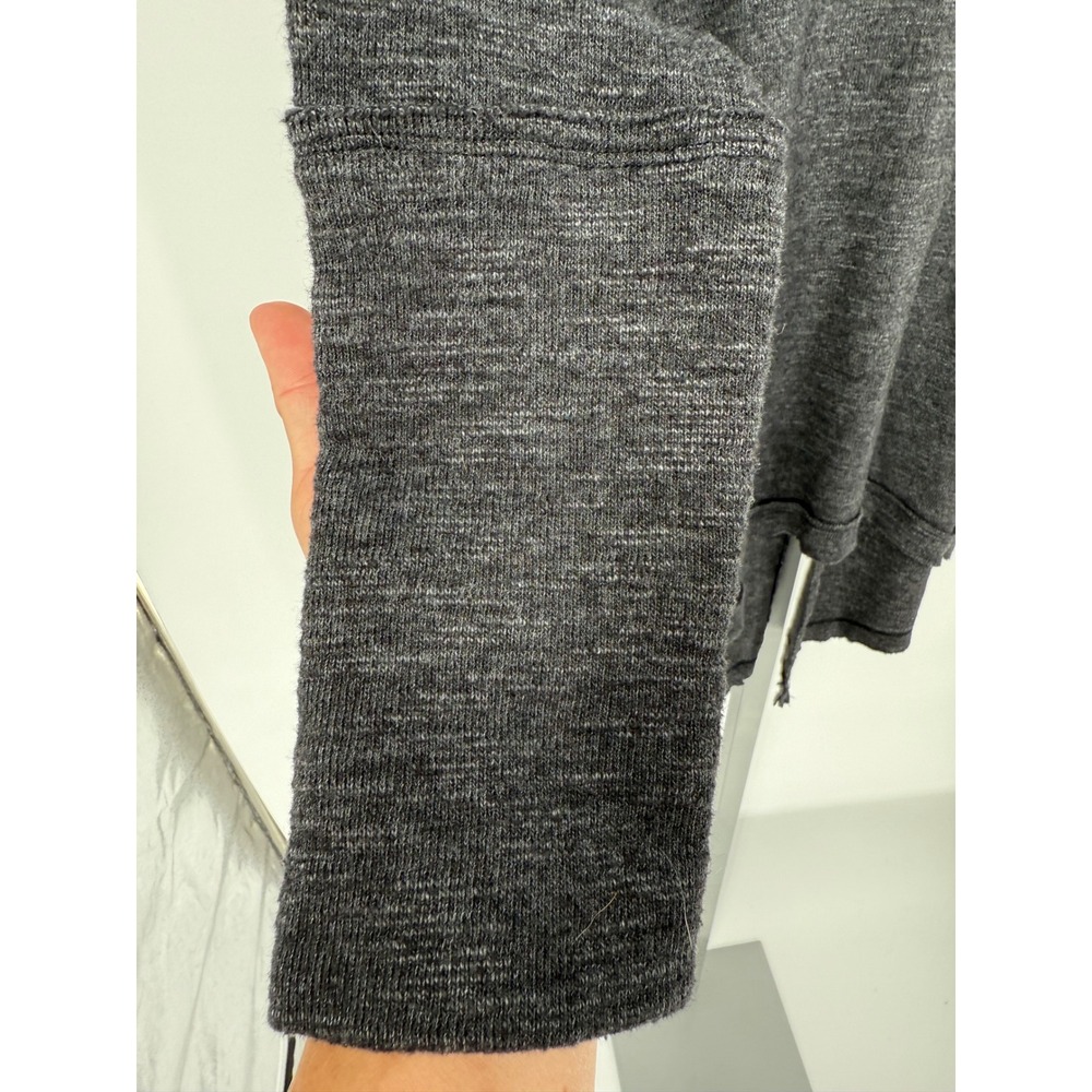 We The Free People Thermal Knit Tunic Top Pullover Long Sleeve Gray - Picture 7 of 11